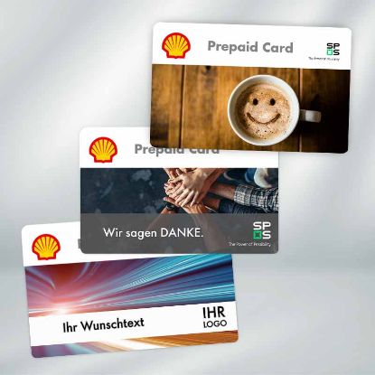 Ihre individuell anpassbare Kartenmotive der Shell Prepaid Card
