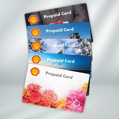Fünf Shell Prepaid Card Classics